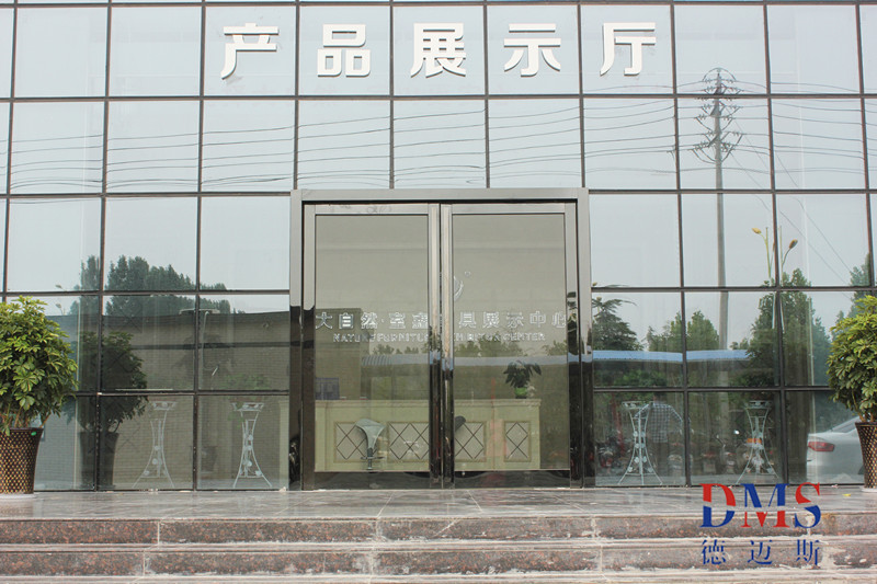 原阳大自然厂展厅不锈钢地弹门